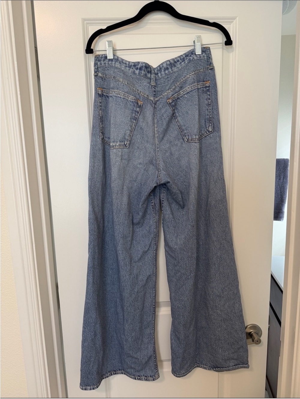 rag & bone sweatpants jeans Light Blue Wide - Picture 5 of 8